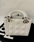 Bolsa mini lady Dior blanca