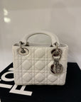 Bolsa mini lady Dior blanca